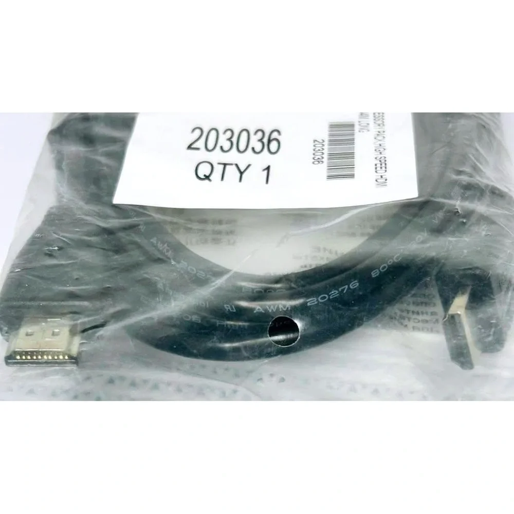 HDMI Cable Universal 8ft Black High Speed Accessory 203036 - Aprox. 8 ft.